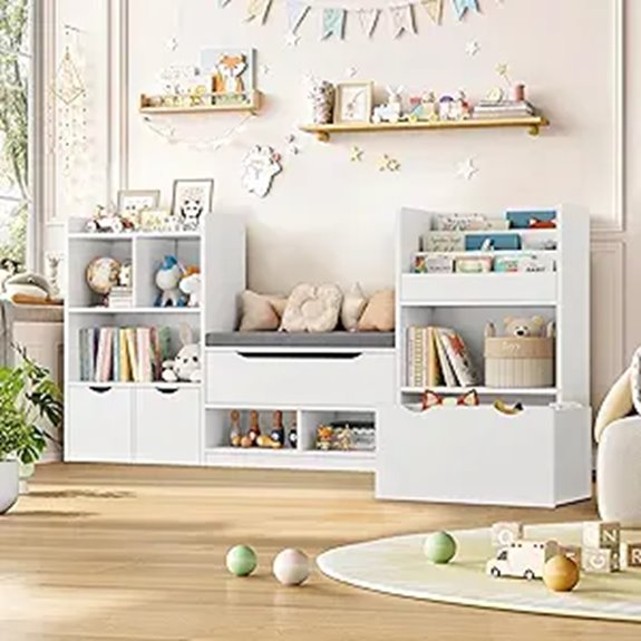 children s bookshelf with nook