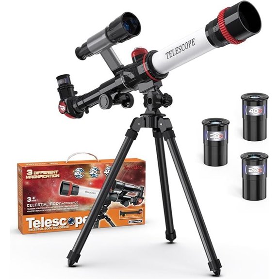 ToyerBee Kids Telescope with 3 Eyepieces & Compass
