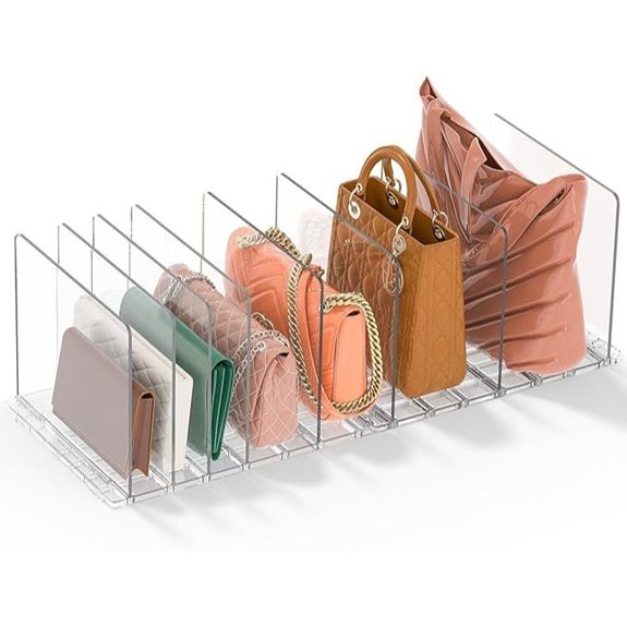 GoMaihe Clear Handbag Organizer for Closet