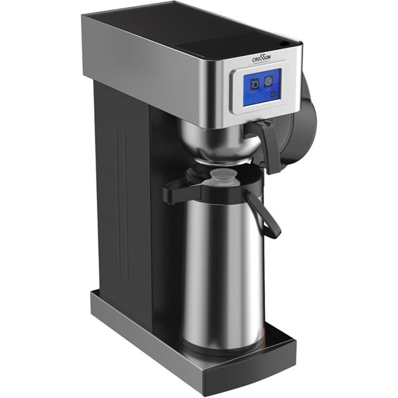 Crosson Commercial Coffee Brewer with 24-Hour Airpot
