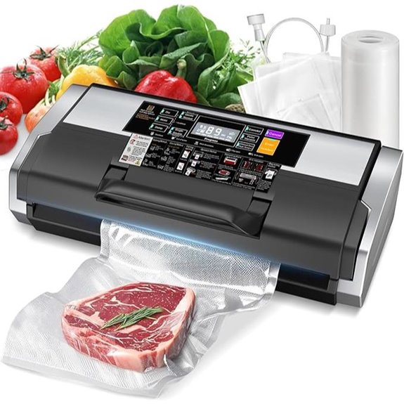 95kPa Commercial Food Vacuum Sealer with Cutter & Bags