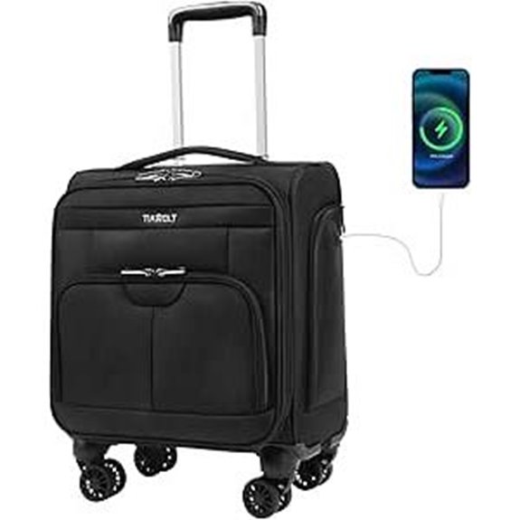 16-Inch Underseat Carry-On Luggage with TSA Lock
