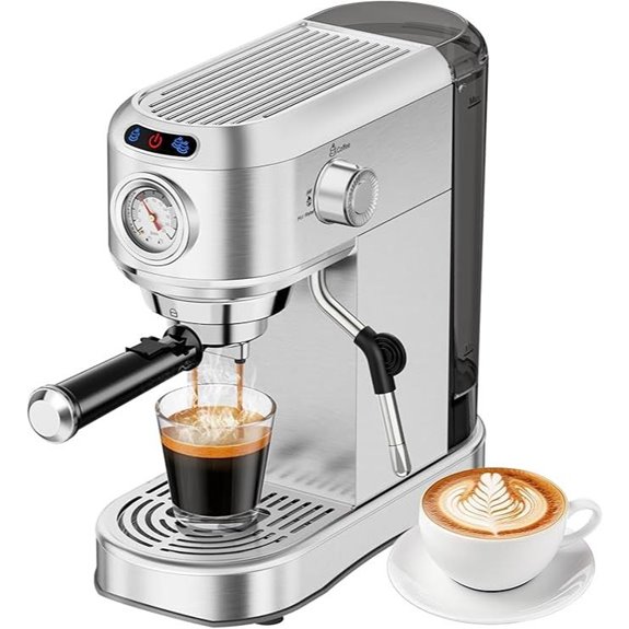 compact 20 bar espresso maker