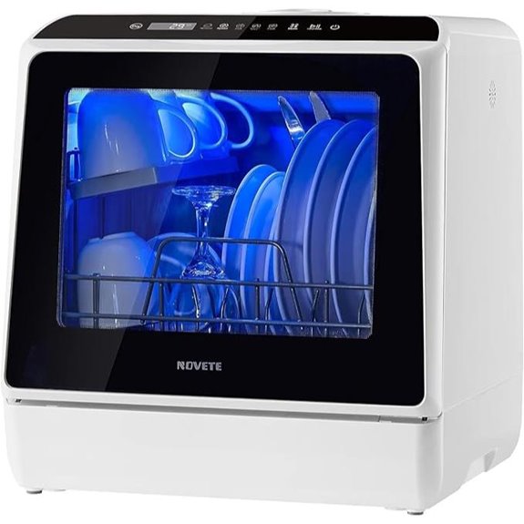 NOVETE Portable Compact Countertop Dishwasher