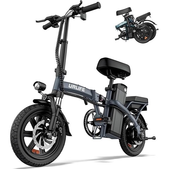 URLIFE Folding Electric Bike for Adults
