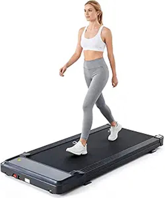 Sweetcrispy Compact Under-Desk Treadmill for Home