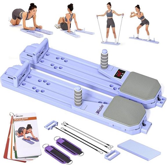 Nicoler Portable 8-in-1 Pilates Reformer Set