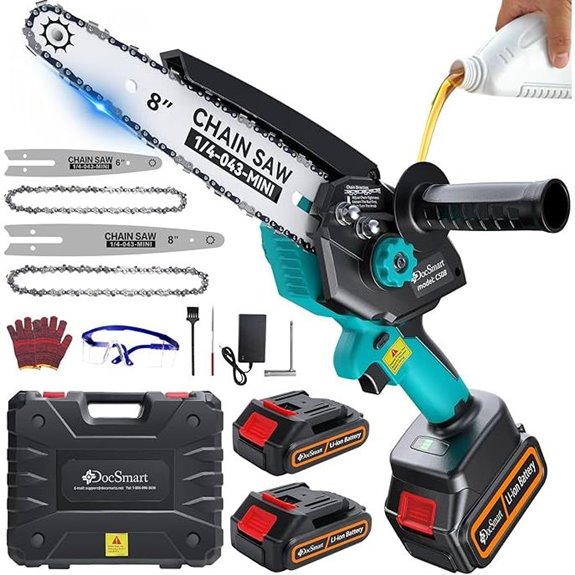 Mini Cordless Chainsaw with Rechargeable Batteries