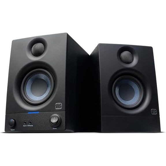 compact studio monitor pair