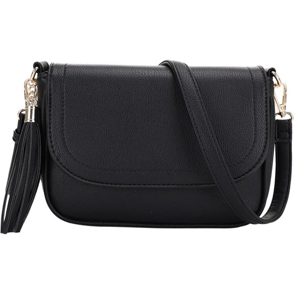EVVE Small Crossbody Bag for Women with Tassel