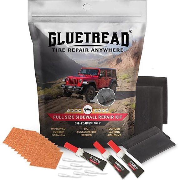GlueTread Full-Size 4x4 Tire Repair Kit
