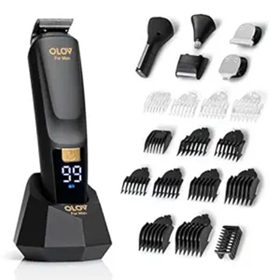 All-in-One Men's Grooming Kit with Trimmer and Razor