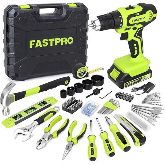 FASTPRO 177-Piece 20V Cordless Drill & Tool Set