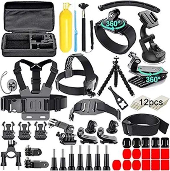 61-in-1 Action Camera Accessories Kit for GoPro & More