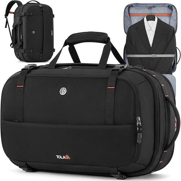 Tolaccea Convertible Garment Duffel & Laptop Bag