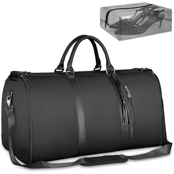 Ytonet Convertible Garment Travel Duffel with Shoe Pouch