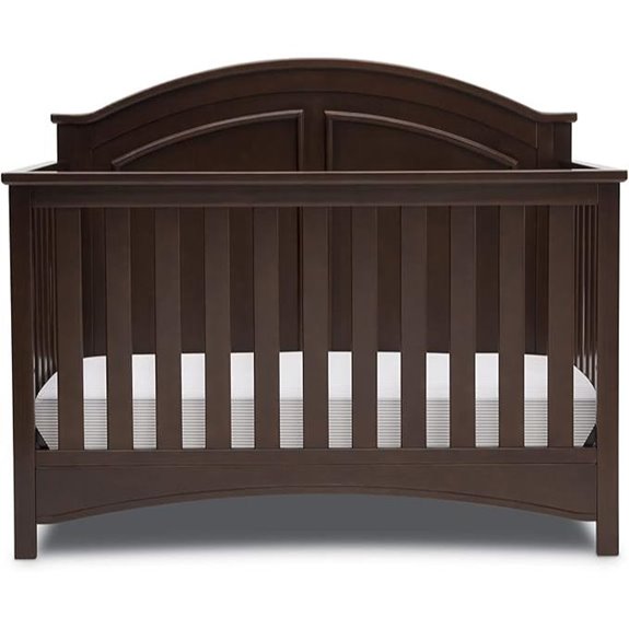 Delta Perry 6-in-1 Convertible Crib Walnut Espresso
