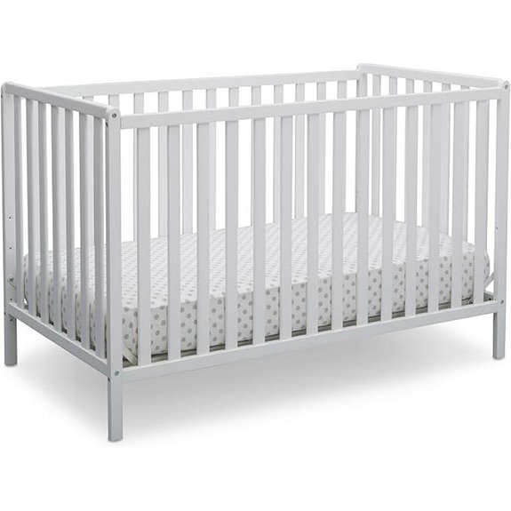 Delta Heartland 4-in-1 Convertible Crib White