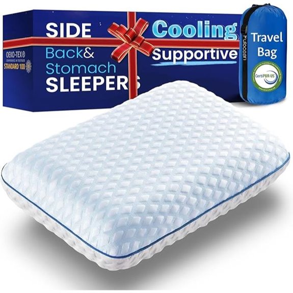 Cooling Gel Memory Foam Pillow for Sleep and Support