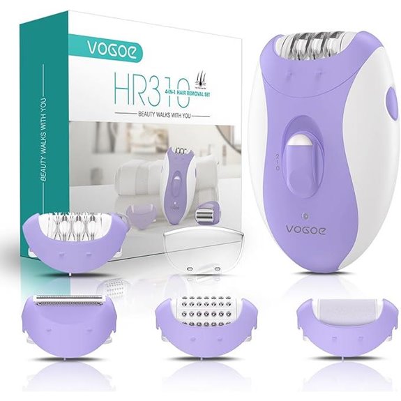 Cordless 4-in-1 Epilator for Women with Tweezers
