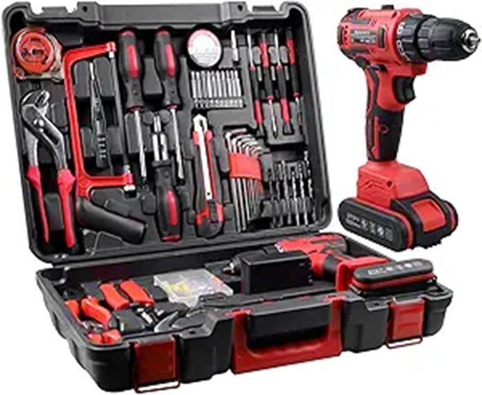 Jar-owl 21V Cordless Drill Set with 319 in-lb Torque