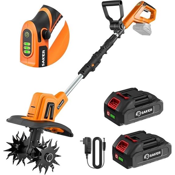 Saker Cordless Electric Garden Tiller (SK-TC18A)
