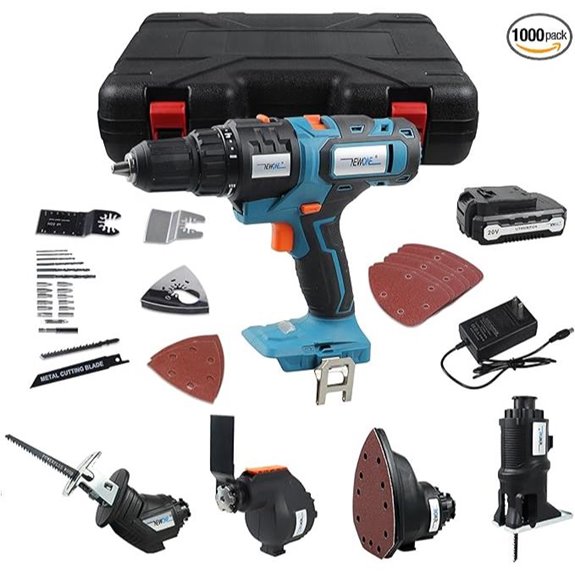 NEWONE 5-Tool Cordless Combo Kit with Battery