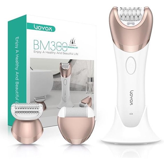 VOYOR 3-in-1 Cordless Epilator & Trimmer for Women