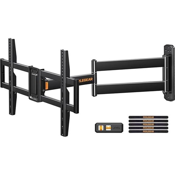 Perlegear Corner TV Wall Mount with Full Motion