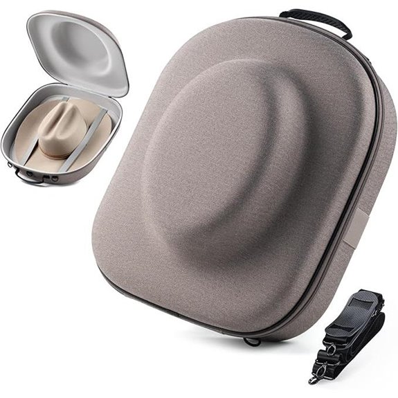 Cowboy Hat Travel Carrier with Handle and Strap