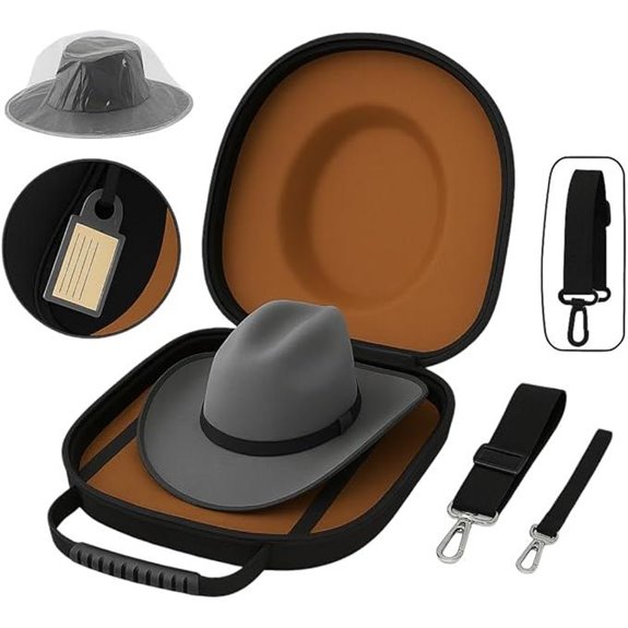 Chichiro Cowboy Hat Travel Case with Clips