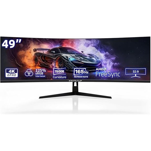 49-Inch Curved Ultrawide 4K Gaming Monitor with HDR