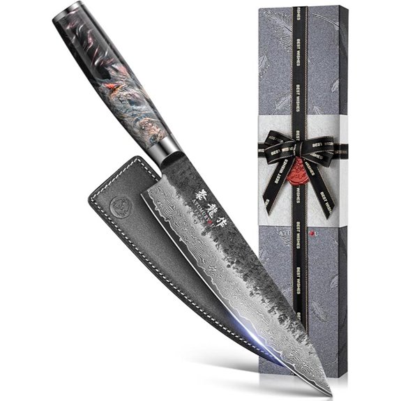 Japanese Chef Knife 8-Inch Damascus Kitchen Knife