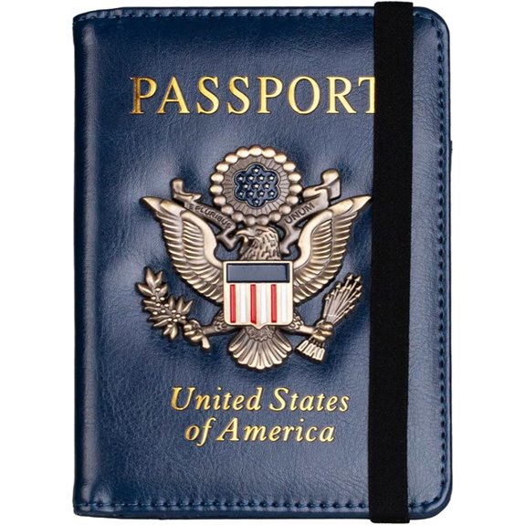 TourSuit RFID Passport Holder with Badge (Dark Blue)
