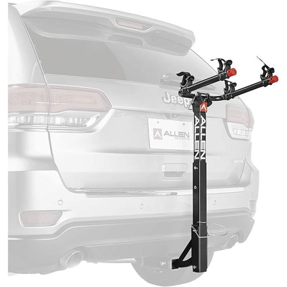 Allen Sports Deluxe 2-Bike Hitch Mount Rack Silver/Black (522RR)