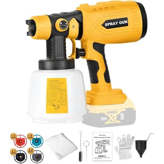 Paint Sprayer for Dewalt 20V Max Battery (Battery Not Included)