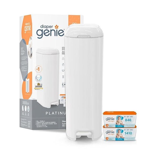 Diaper Genie Platinum Pail Set with Refills