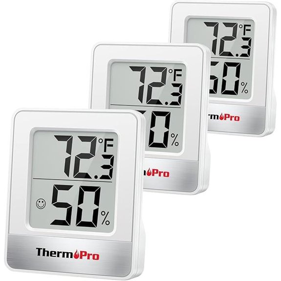 ThermoPro TP49 Digital Hygrometer (3-Pack)