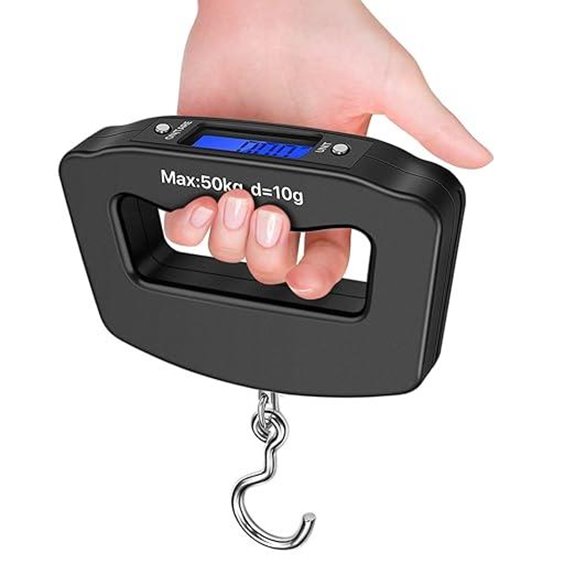 Flexzion Digital Travel Luggage Scale with Hook
