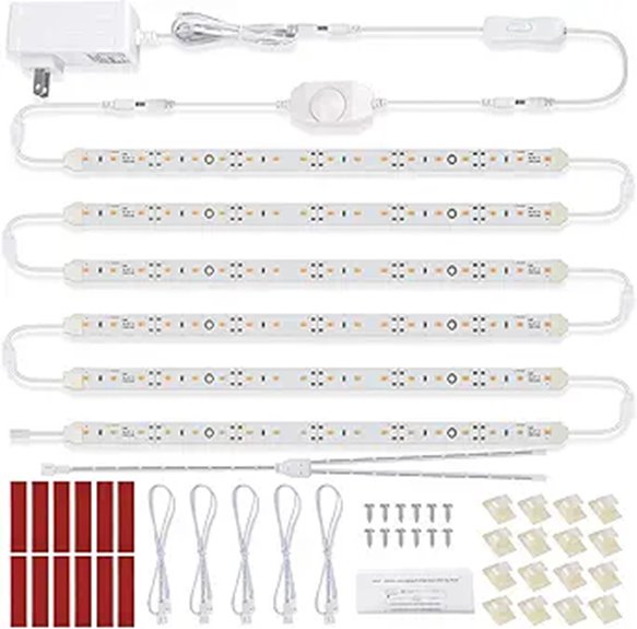 Under Cabinet LED Light Kit Dimmable 6-Piece 12-inch