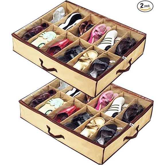 2PCS Shoe Storage Bags for Ladies/Kids