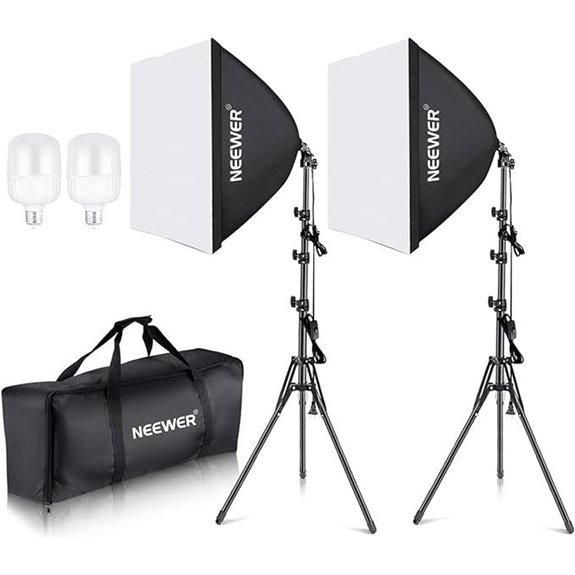 NEEWER 2-Pack 700W LED Softbox Lighting Kit