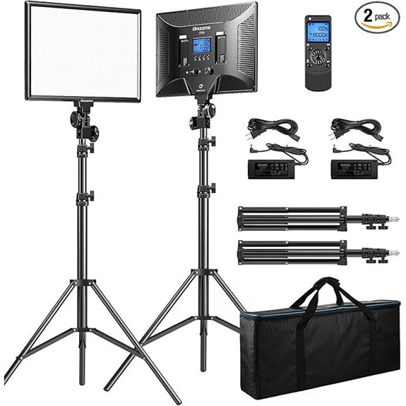 D50 Bi-Color LED Video Light Panel (2 Pack)