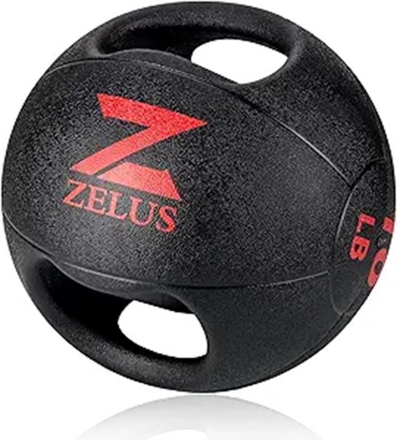 ZELUS Dual Grip Medicine Ball 10/20 lbs