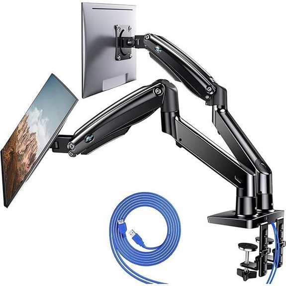 HUANUO Dual Monitor Stand with USB and VESA