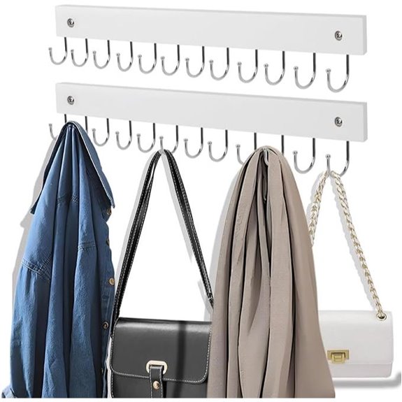 2-Pack Wall Mount Purse & Accessory Organizer