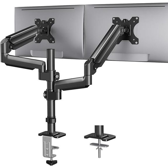 HUANUO Dual Monitor Mount Adjustable VESA 75/100mm