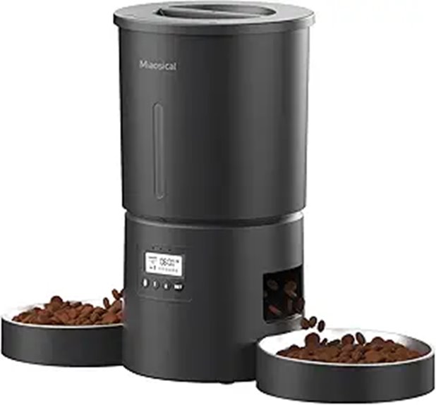 Dual Automatic Cat Feeder with Voice Record & Timer