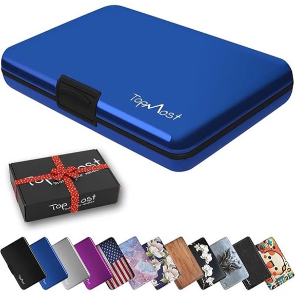TopMost Aluminum RFID Card Wallet for Men & Women