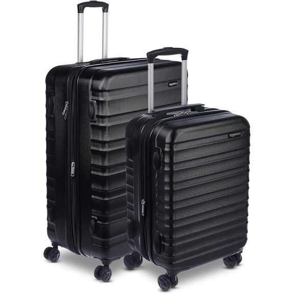 Amazon Basics 2-Piece Hardshell Suitcase Set with Wheels